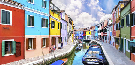 Canals and Colorful Houses in Borano and Morano