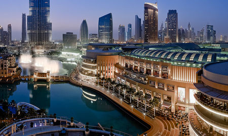 The Dubai Mall and Fountain